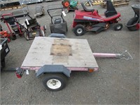 Single Axle Flatbed Trailer - No Title