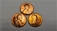 1955 PDS Lincoln Cent Wheat Pennies Gem BU