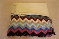 2 Alfgan Knitted Blankets