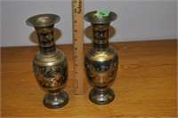 brass vases