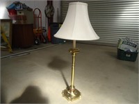 Tall Brass Base Desk Lamp