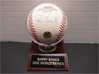 BARRY BONDS SIGNED AUTO 2002 WS BASEBALL