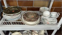 42 Assorted Dishware Including Plates and Tea