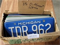 15 ASSORTED STATE LICENSE PLATES