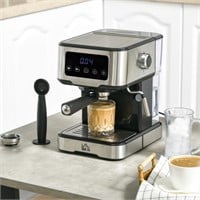 Espresso Machine 15-Bar Coffee Maker w/ Frother Es