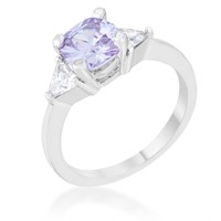 Chic 1.80ct Lavender Quartz & White Sapphire Ring