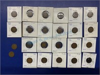 Grouping of Indian head pennies, see photograph