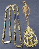 Pair of Oriental Motif Necklaces