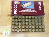 40 S&W Fiocchi Rnds 50ct