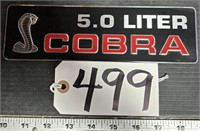 5.0 Liter Cobra Mustang Embossed Emblem