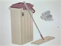 YQiuNB Mop and Bucket Set  Wet & Dry Use  3 Pads