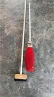 2-curling brooms as is see pics
