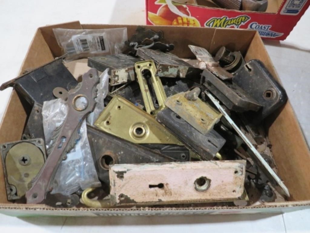 COLLECTION OF VINTAGE LOCKS AND HINGES