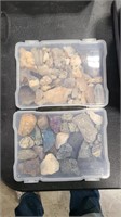 2 BOXES OF ROCKS & MINERALS