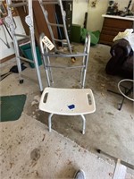 2 pcs-Walker & Shower Stool