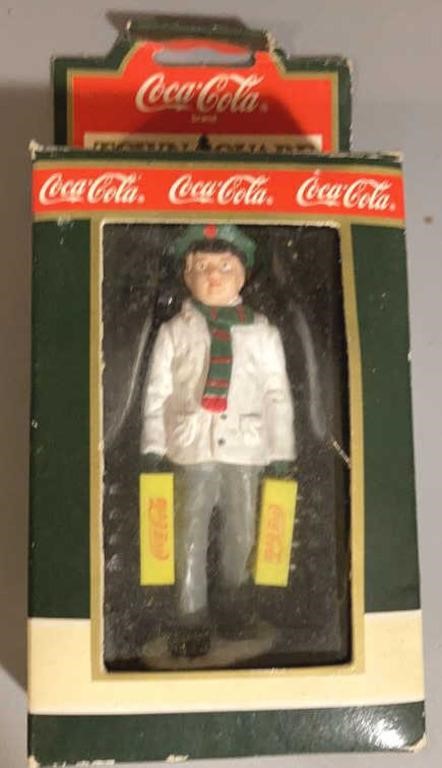 Coca Cola Town Square Village Delivery Man Figure