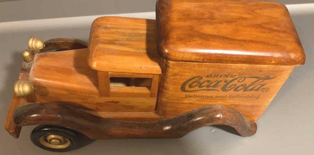 RARE - Wood Coca Cola Delivery Truck