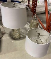 2 Lamps w/Shades 24" MSRP $416