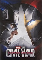 Signed Civil War Mini Poster Stan Lee