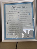 Framed "Children Are..." Print