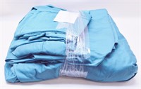Turquoise King Bed Linen Set w/ 4 Pillow Cases