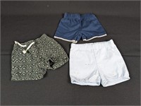 (3) 0-3M Shorts: [Garanimals & More] Boy
