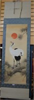 Japanese hand painted scroll