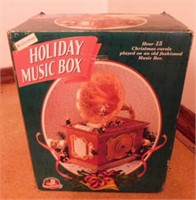 Mr. Christmas Holiday Music Box in original box,