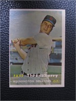 1957 TOPPS #356 FAYE THRONEBERRY SENATORS