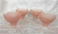 Pink Tulip Glass Lamp Shades (4)