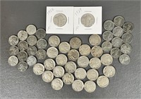 Fifty Miscellaneous United States Coins