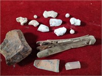 Civil War Relics - Knife, dug bullets & more