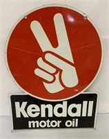 Kendall motor oil double sided sign