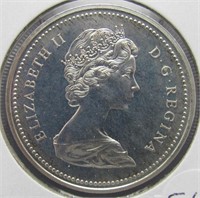1972 Canada proof silver dollar.