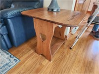 Wood Drop Leaf End Table