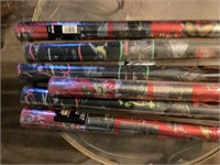 6 unopened rolls of Star Wars episode 1 wrapping