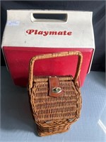 Red Playmate Igloo Cooler  Small Vintage