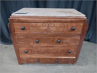 MARBLE TOP 3 DRAWER BACHELOR CHEST