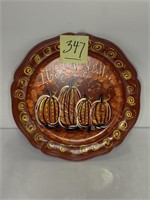 Nice hand painted Fall design Plate