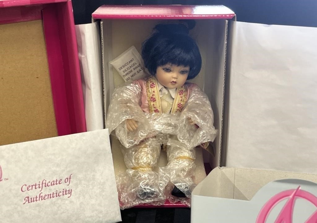 NEW Marie Osmond Ena Asian Tiny Tot Doll In Box w/