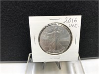 2016 Silver Eagle  UNC