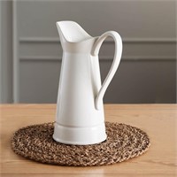 Milla White 12'' Ceramic Table Vase