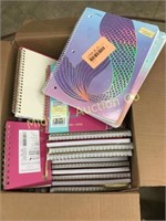 BOX OF APPROX 40 NEW NOTEBOOKS