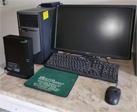 Dell Computer, Mouse, Keyboard and Monitor