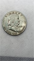 1951 Franklin half dollar