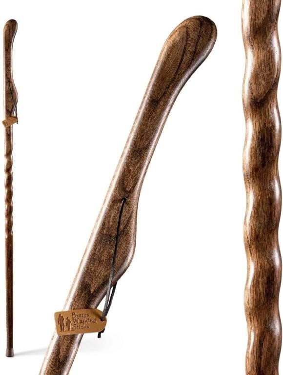 Brazos Handcrafted Wood Walking Stick, 58"