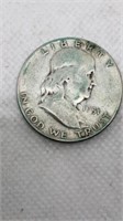 1951-S Franklin half dollar