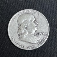 1953 Franklin Silver Half Dollar
