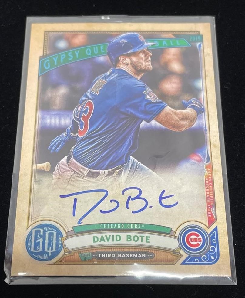 Signed Dave Bote 2019 Topps Gypsy