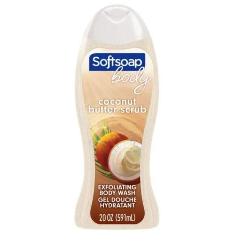 Softsoap Exfoliating Body Wash, Coconut Butter